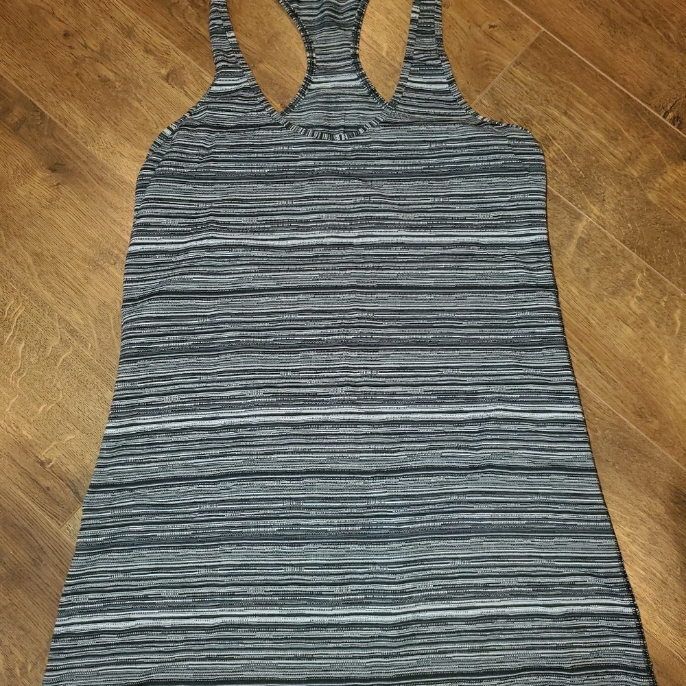 Striped Gray Women's Tank Top